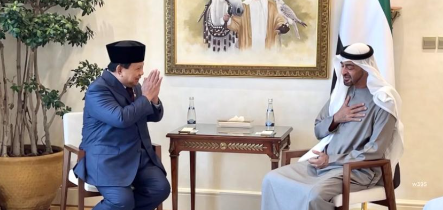 Menhan Prabowo dan Pangeran UEA Bahas Kerja Sama Pertahanan di Abu Dhabi